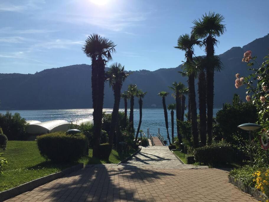 Luganersee, Pool, Strand, Parkplatz, Suite บิซโซน ภายนอก รูปภาพ